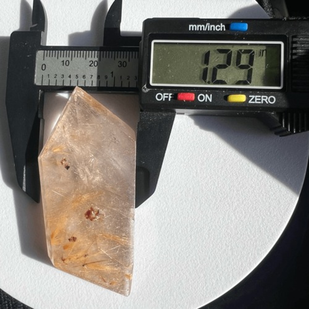 Golden Rutilated Quartz Crystal Freeform - Picture 9 of 16